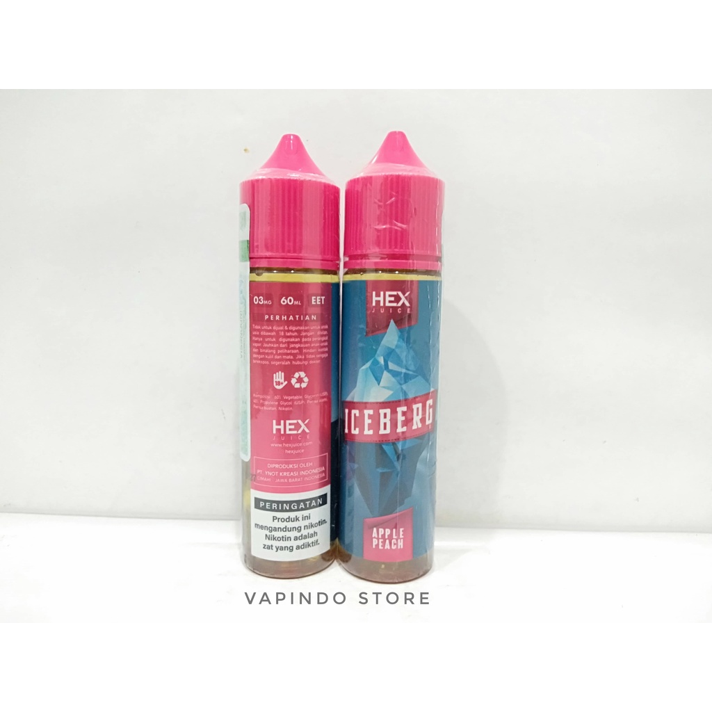 ICEBERG APPLE PEACH PEACH 60ML 3MG BY HEX JUICE ICE BERG