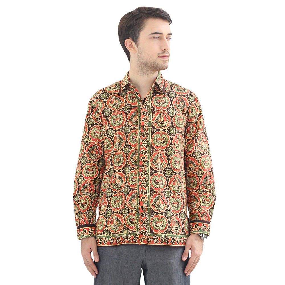 Model Baju Batik Pria Cap Asli Jambi Berkualitas - Zallatra L3