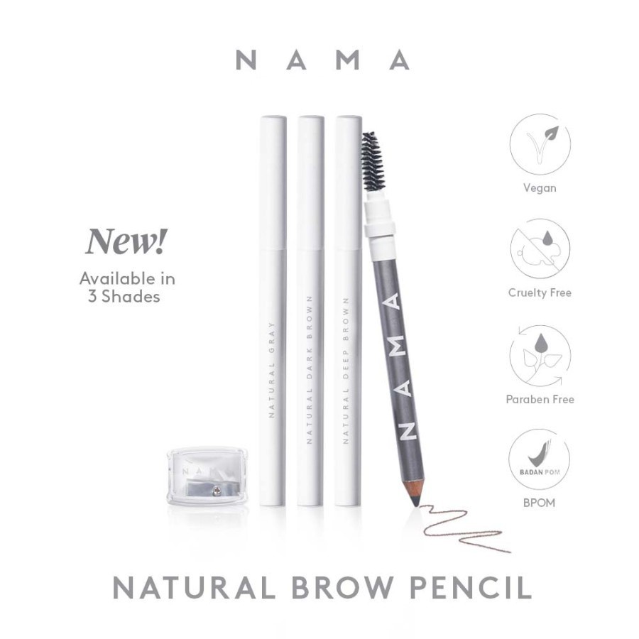Eyebrow NAMA Natural Brow Pencil by Luna Maya Pensil Alis