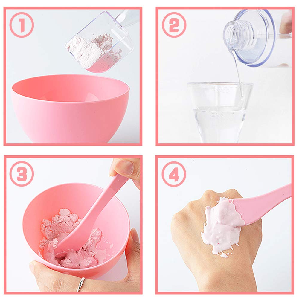 10 Pcs / Set Plastic DIY Mask Spoon / Cosmetic Mask Mixing Spoon, Facial Skin Care Mask Fan-shaped Stirring Rod / DIY Mask Tool Set