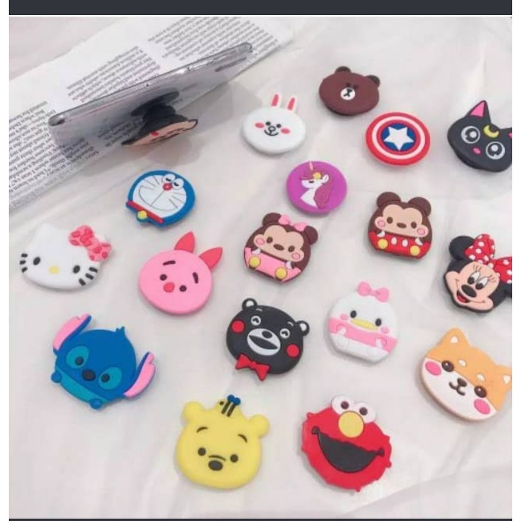 3D Popsocket HP Karakter Pop Socket Kartun Import Murah GHM