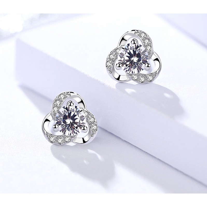 Anting Silver Perak S925 Wanita Fashion Murah AAS011 motif elegant sangat cocok untuk pesta hadiah