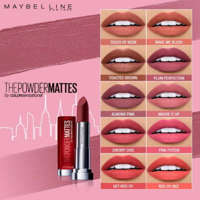 Lipstik powder matte Maybelline Lipstick