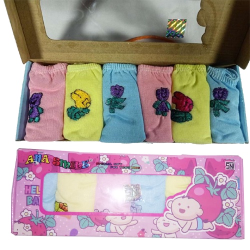 6Pcs Celana Pop Bayi Celana bayi ANA SMILE 1 Box isi 6 pcs Pilihan Kado anda-Vegasus Store(COD)