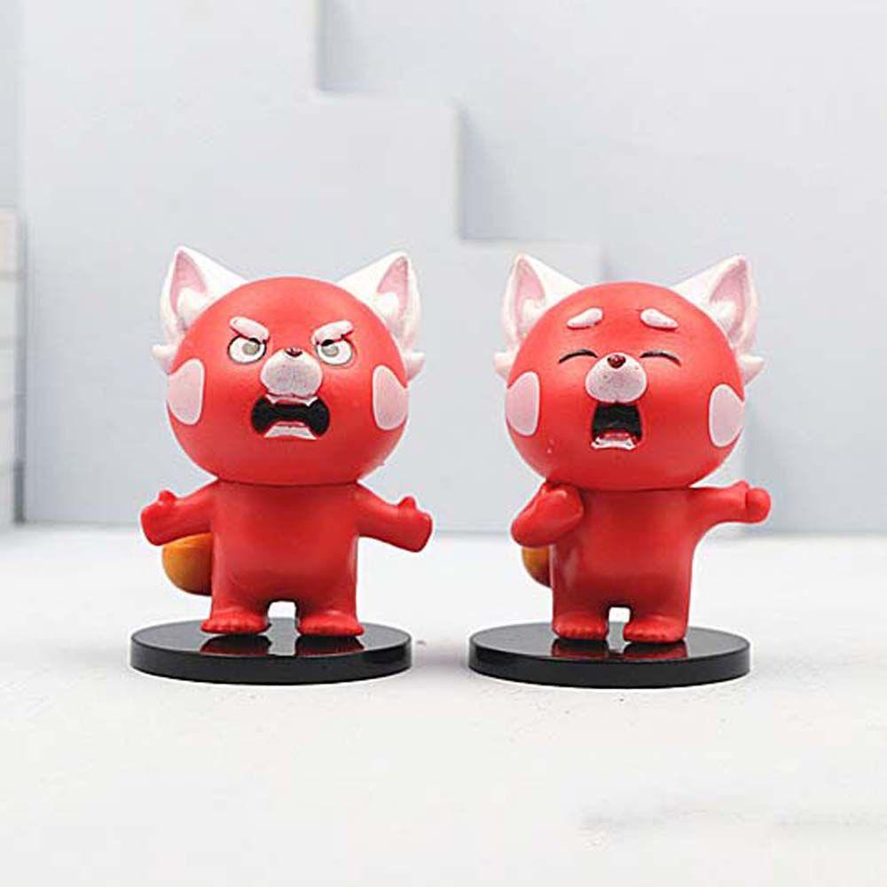 LANFY Turning Red Encanto Untuk Anak Kartun PVC Ornamen Desktop Meillin Pixar Turn Red Model Toys Model Dekorasi Kue Figuals