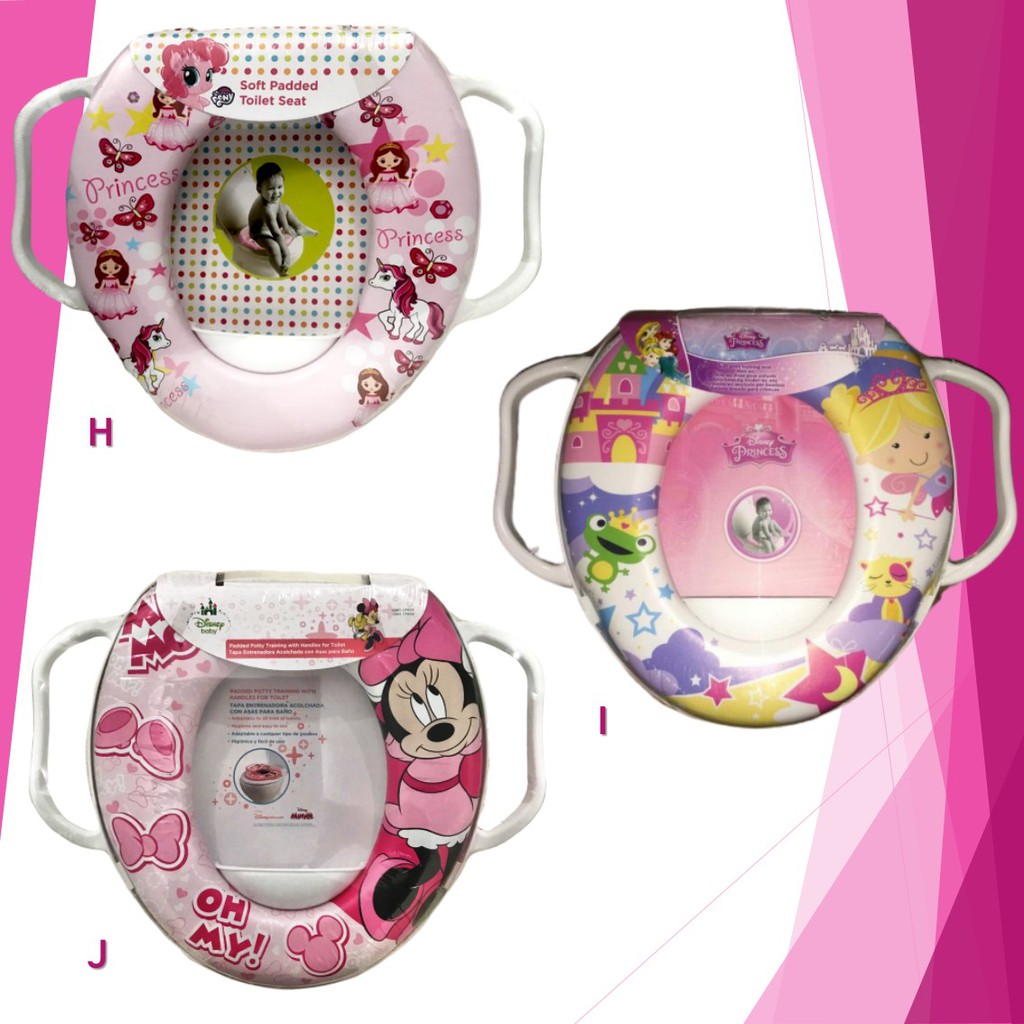 Soft Potty Seat Ring Closet Handle Toilet Training with Handle   Pispot (SEMUA MOTIF READY)