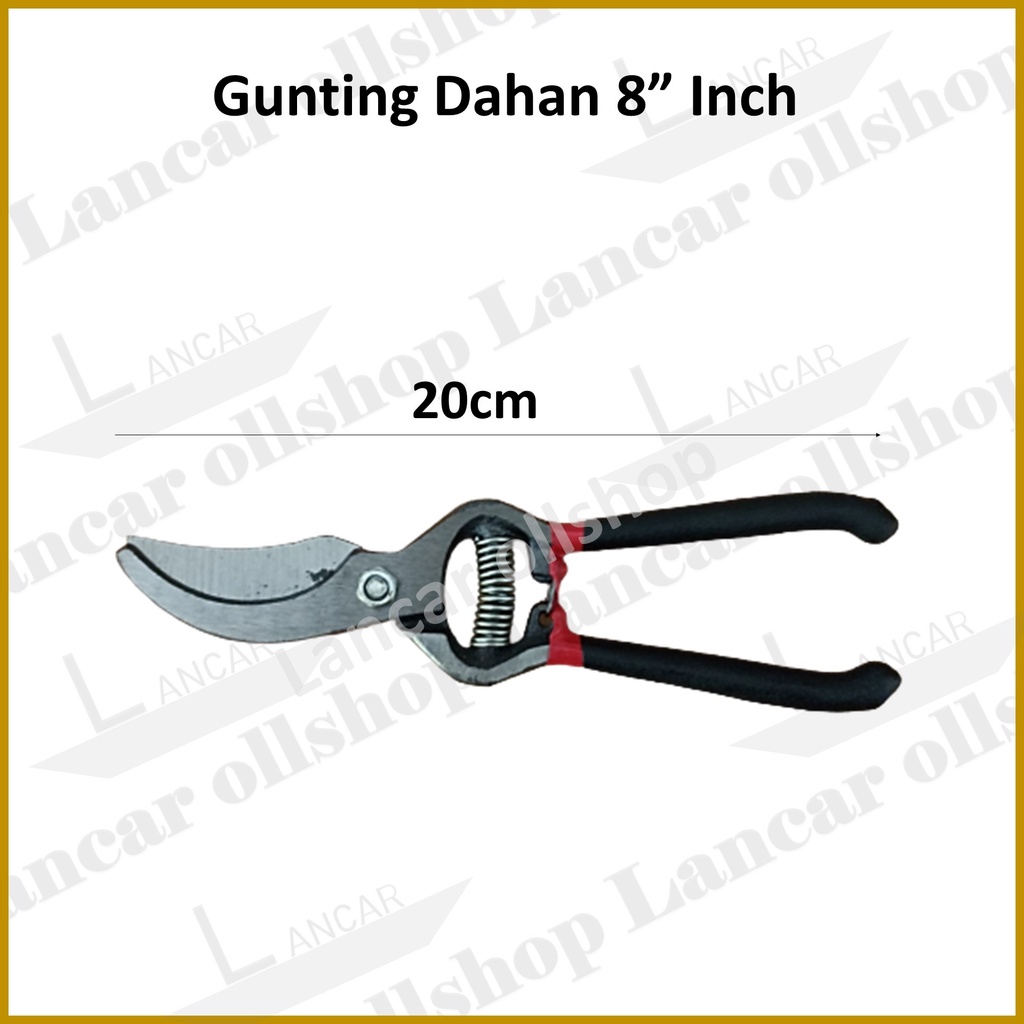 Gunting Dahan Stek Ranting Besi Pruning Shears 8 Inch