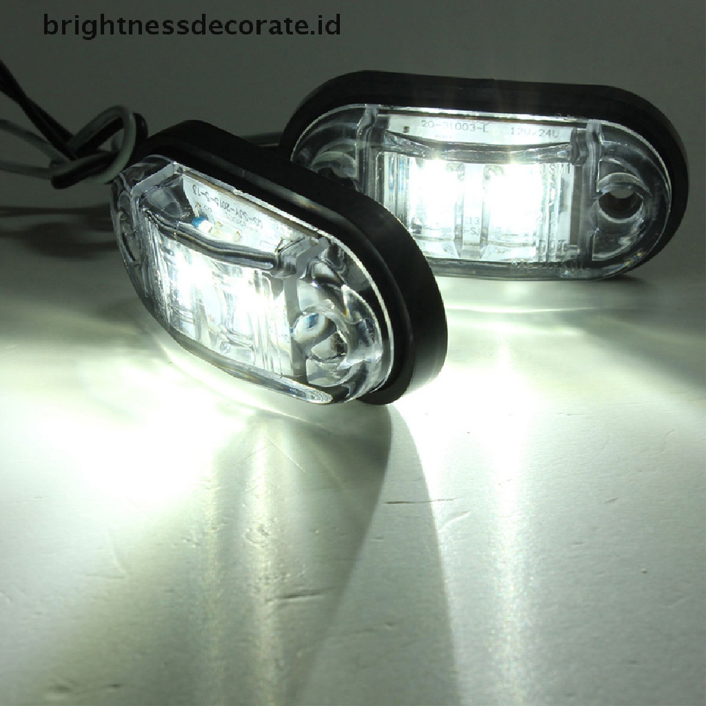 10 Pcs Lampu Peringatan Samping LED Dioda Untuk Truk Trailer