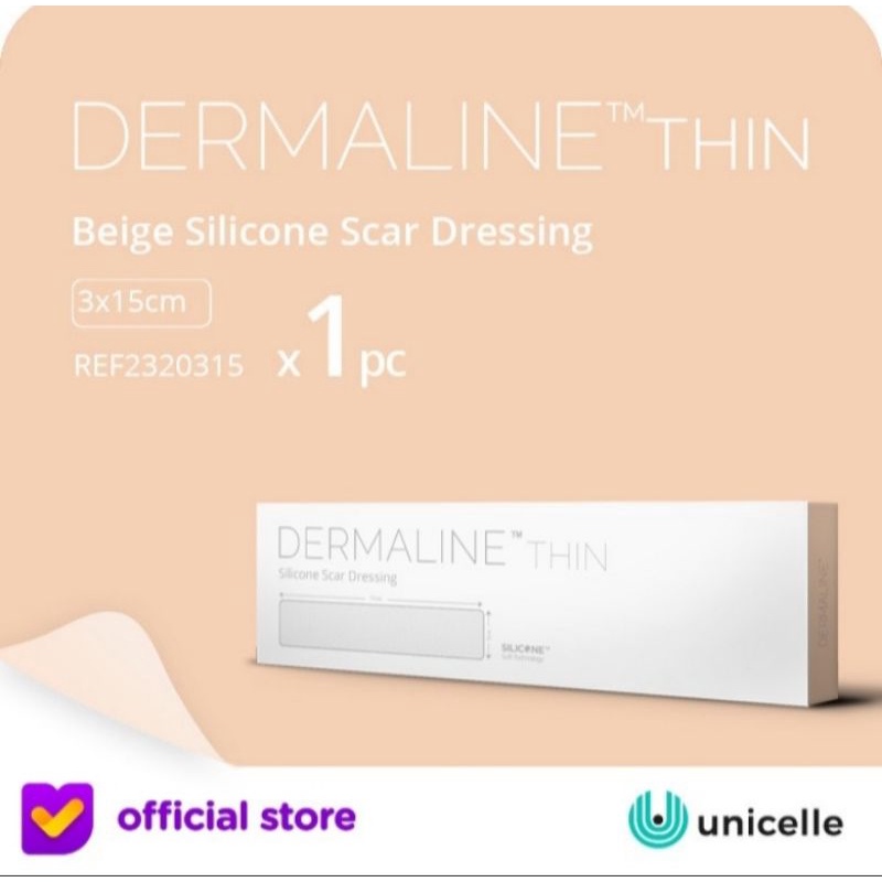 dermaline perawatan keloid silicone scar 3x15 cm