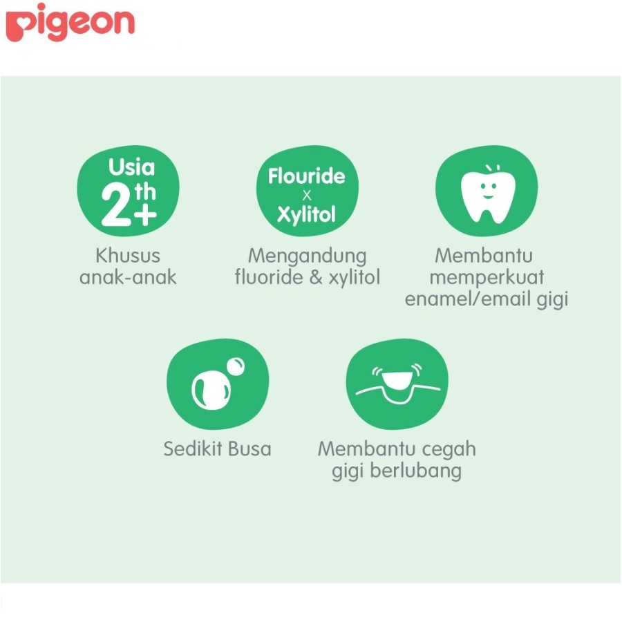 Pigeon Children's Toothgel 45gr Tooth Gel Children Pasta Gigi Odol Anak WHS