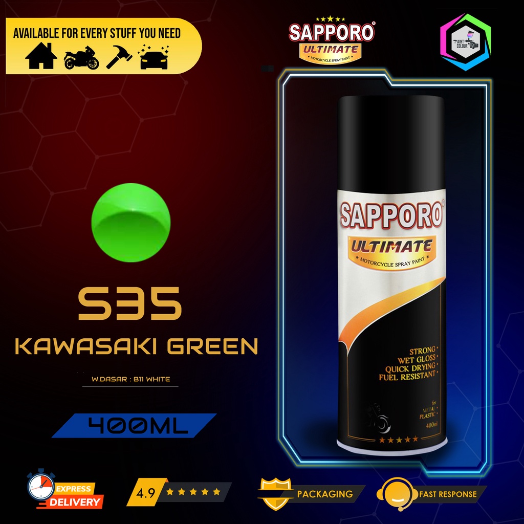 SAPPORO ULTIMATE Cat Semprot S35 - Kawasaki Green