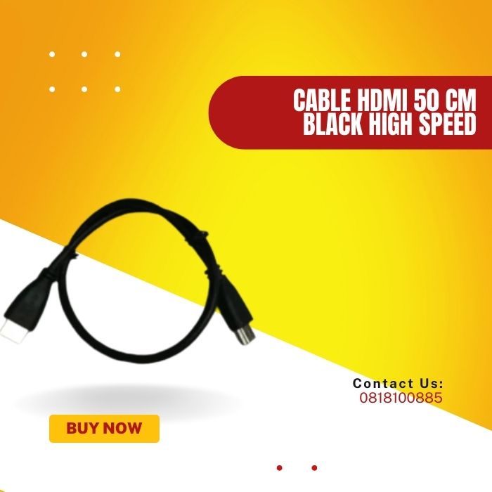 Cable HDMI 50 cm Black High Speed