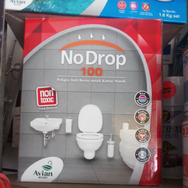 No drop 100. pelapis anti bocor Pro x kamar mandi, bak mandi. kolam renang