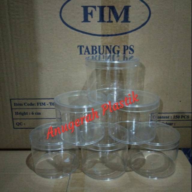 Toples Tabung 6 Cm + Tutup Merek Fim Harga 1 Lusin ( 12 Pcs )