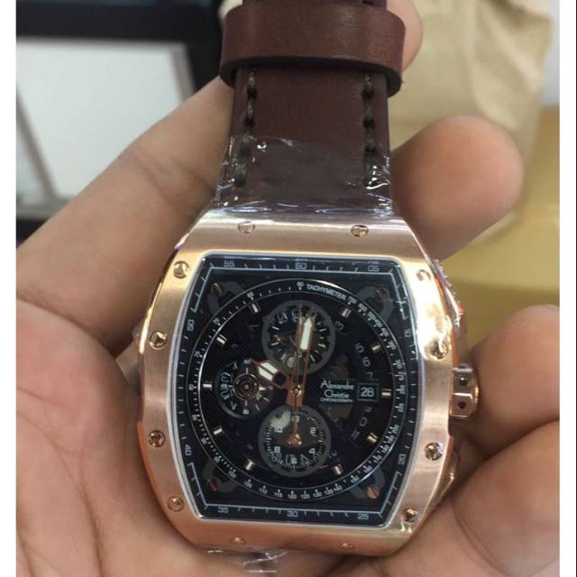 Alexandre Christie Kulit AC 6411MC Jam Tangan Pria