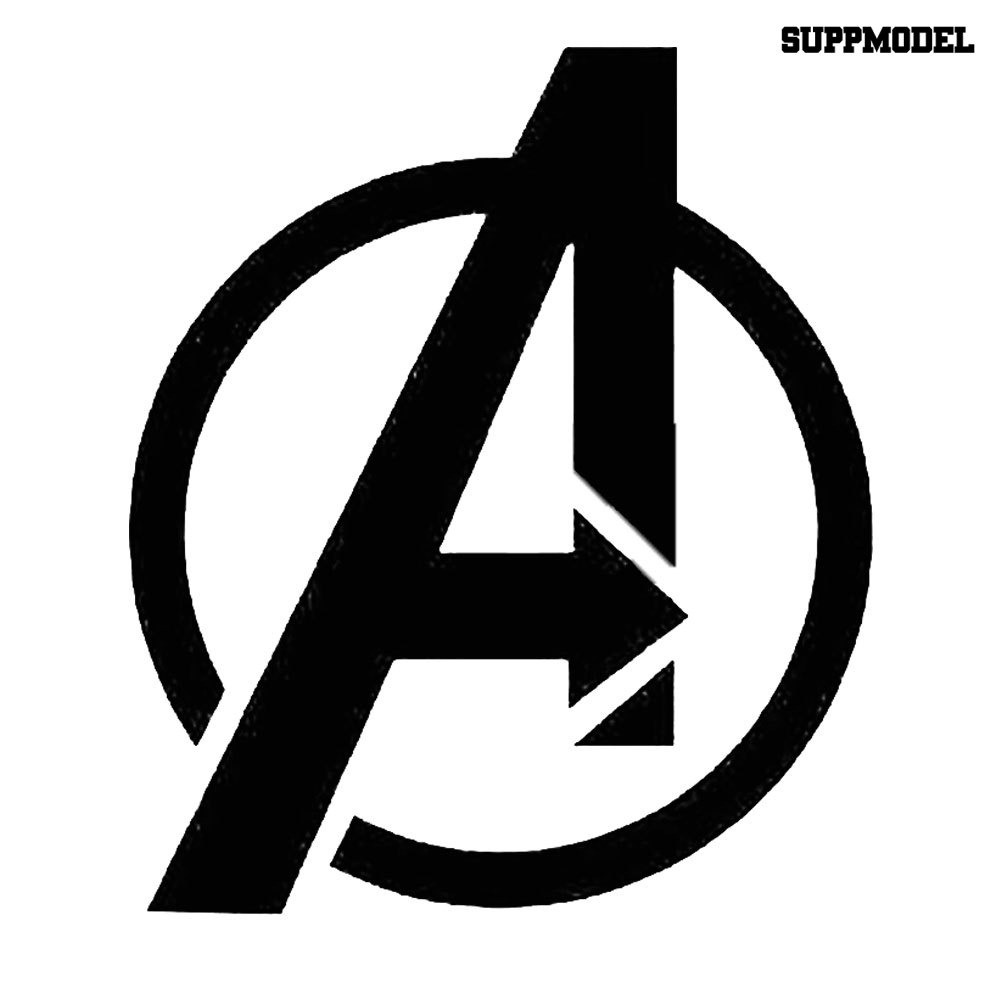 Stiker Reflektif Logo Avengers Untuk Dekorasi Mobil / Motor / Laptop / Koper