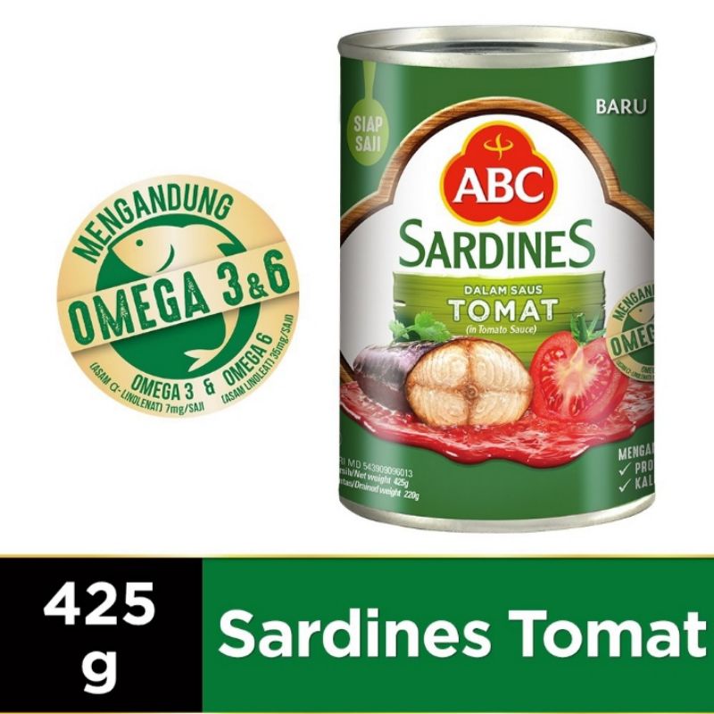 

ABC Sarden Saos Tomat 425gr