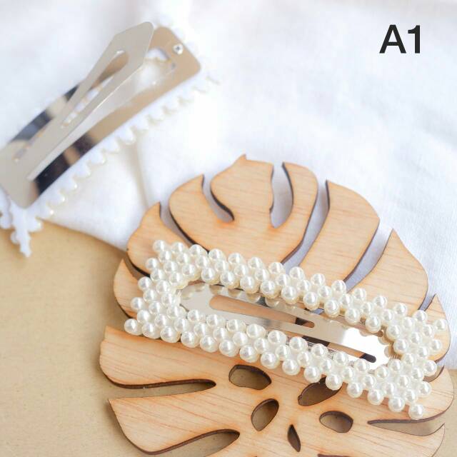 READY Korean Pearl Hair Pin 1 pcs | Jepit Rambut Korea | Pearl Barrette import Seri A