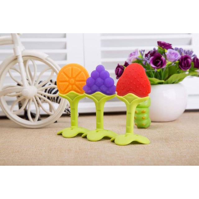 [IMPORT] - Baby Teether Buah Gigitan Bayi Silicone Teether Buah / Baby Fruit Teether / Mainan Gigi Bayi Silikon Bentuk Buah