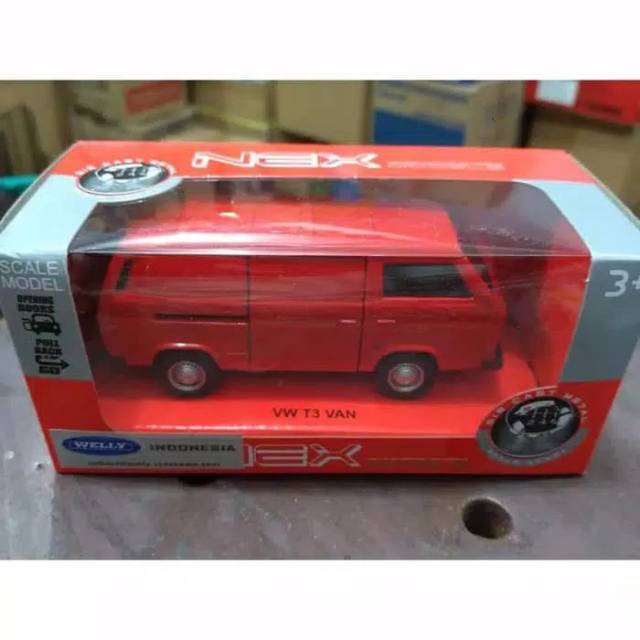 Diecast Welly Nex 1/36 VW T3 Van Merah