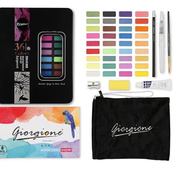 

PREMIUM995LU Giorgione Watercolor Gift Set 36 Metal Tin Case (G-3601) - Merah Muda