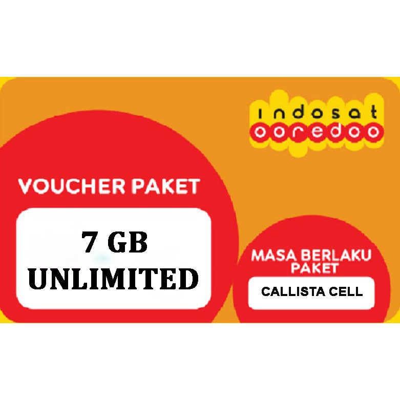 Voucher Indosat 7 GB UNLIMITED