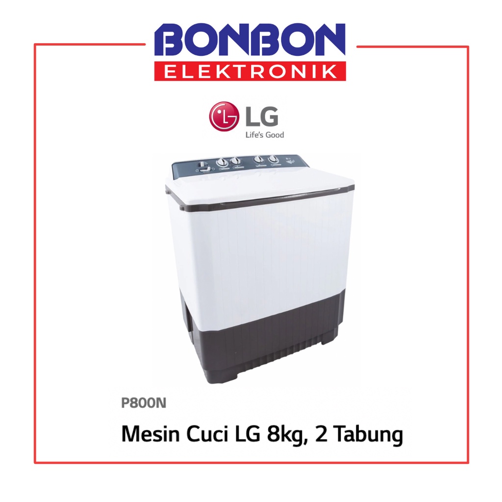 LG Mesin Cuci 2 Tabung 8KG P 8000N / P8000N / P 8000 N