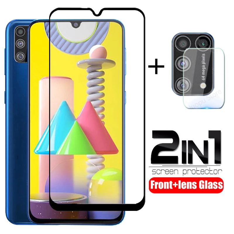 Pelindung Layar Tempered Glass 9d 2 In 1 Untuk Samsung A32 A52 A72 A51 A12 A02S A71 A11 A50 A30S A50S A21S A30 A20 A10 M10 A10S A20S M11