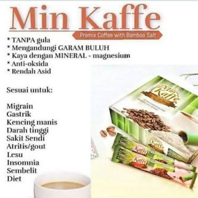 Min kaffe/kopi garam bamboo