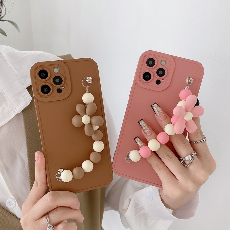 case casing softcase jember INS Flower Bracelet Soft Case OPPO A31 A9 A5 A52 A92 F11 Reno 5 6 Skin F