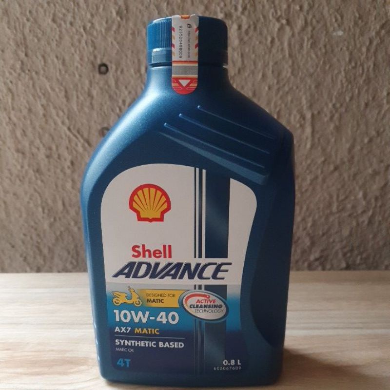 Oli Shell AX7 Matic 0.8L SN 10/40 ASLI