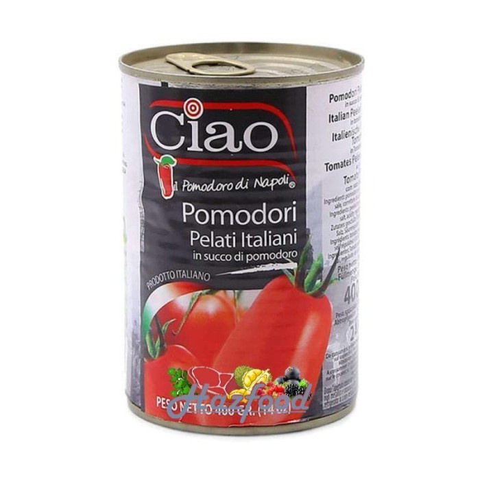 

CIAO Italian Peeled Tomato 400GR / Tomat Kupas / Tomat Kaleng