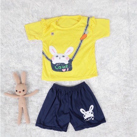 Jeco fashion Set anak Rample love rabbit