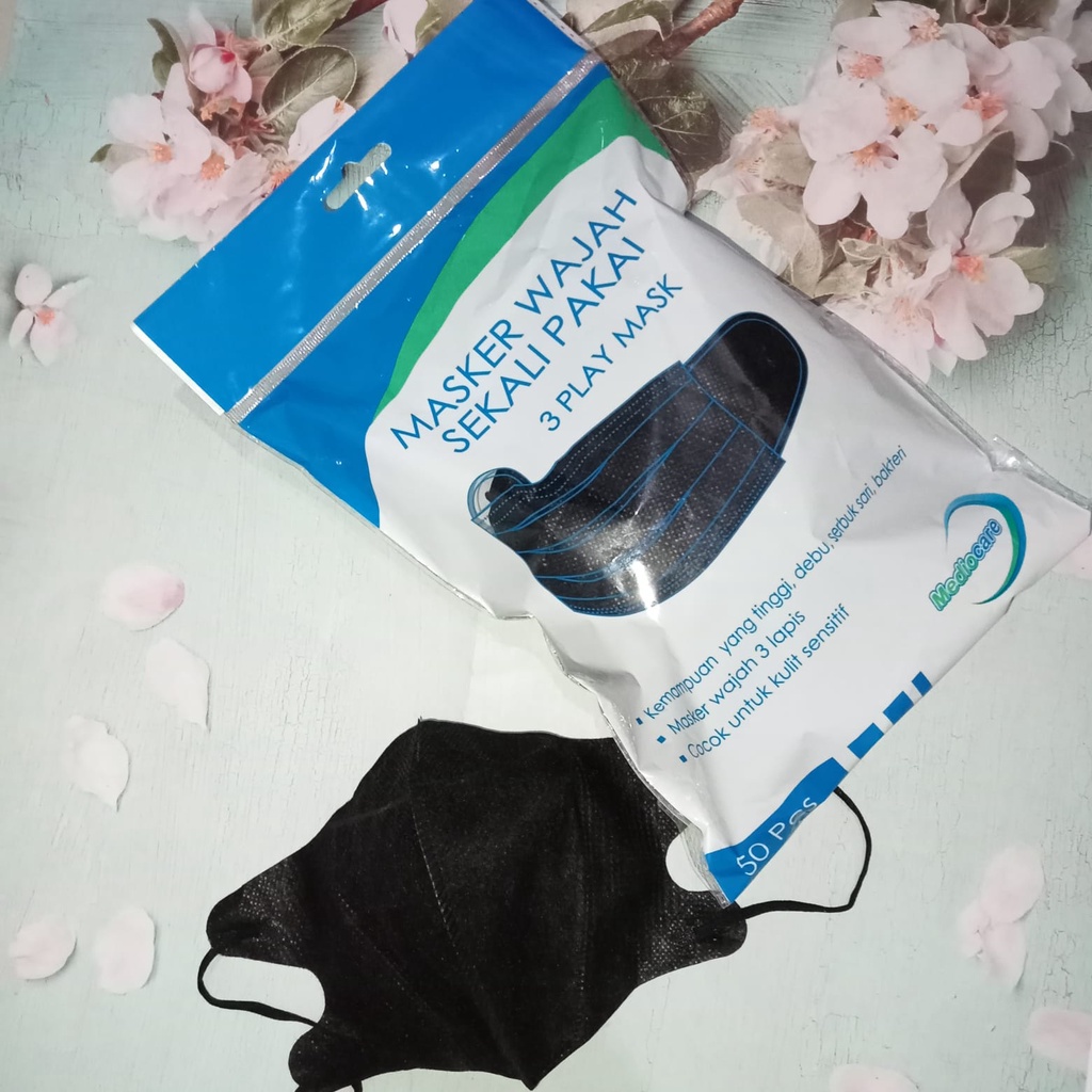 AZ Masker Duckbill Dewasa Masker 3ply Aman dan Steril Premium Import