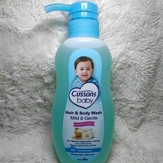 Cussons Baby Hair &amp; Body Wash Mild &amp; Gentle 400ml dan 300ml BOTOL