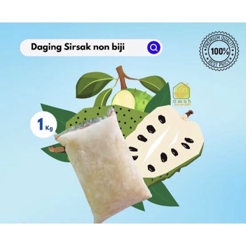 

Daging sirsak frozen 1kg