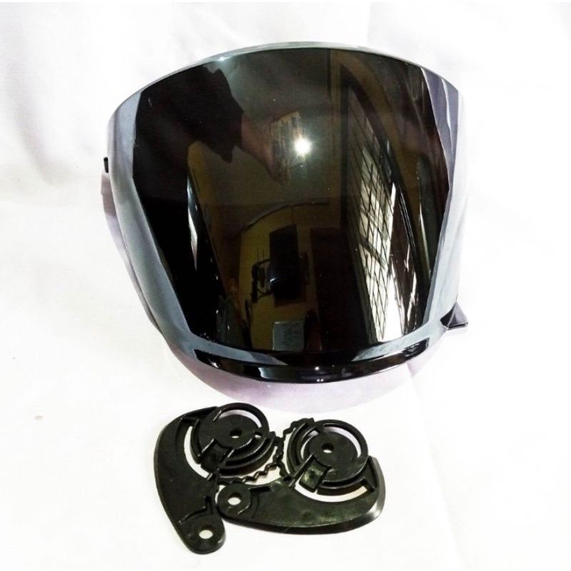 KACA HELM NHK R6 / VISOR HELM NHK R6 NHK R 6 FLAT VISOR / VISOR DATAR IRIDIUM