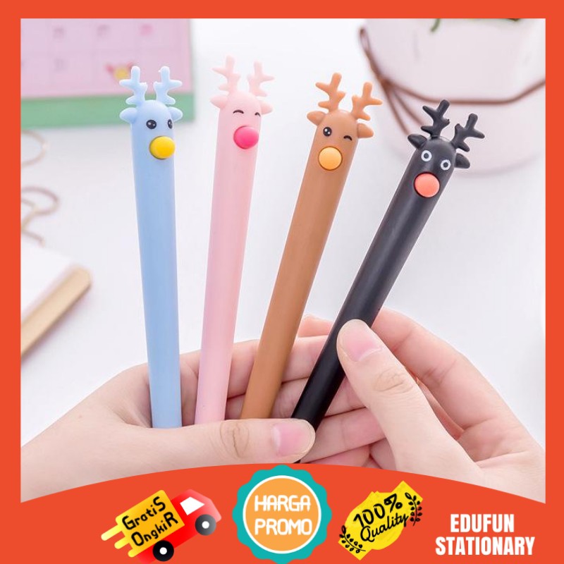 

Pena Unik Lucu Model Rusa / Pulpen Rudolph