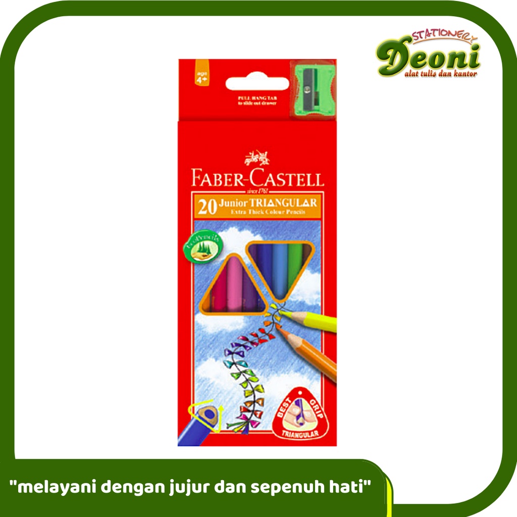 

FABER-CASTELL 20 Junior Triangular Pensil Warna