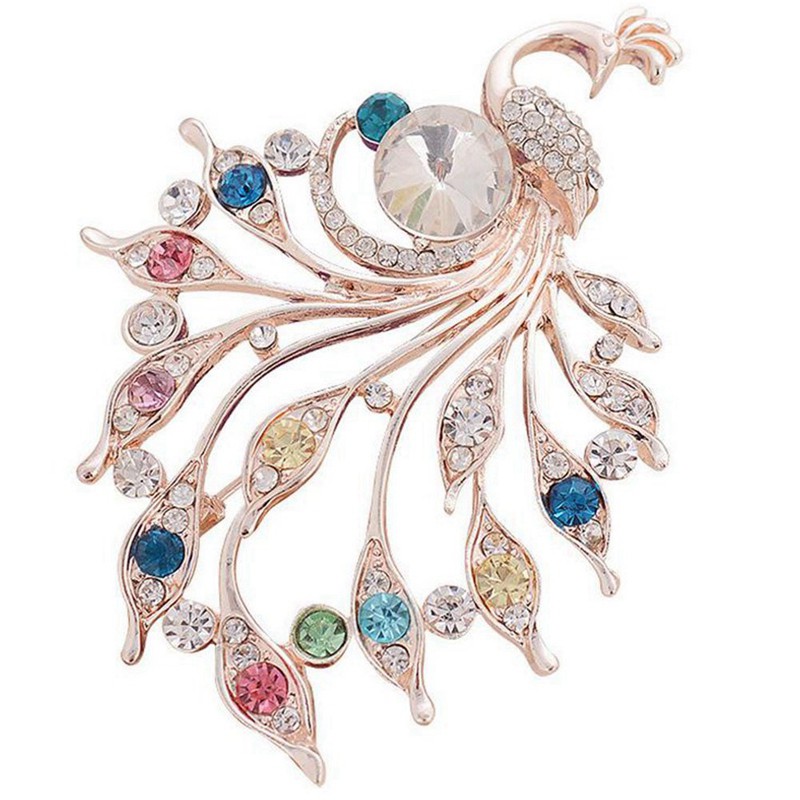 Bros Bentuk Burung Merak Warna Merah Untuk Pernikahan Banquet