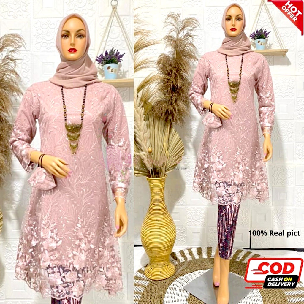 NEW-TUNIK KEBAYA MODERN - ATASAN TUNIK TILE - KEBAYA BROKAT - KEBAYA KONDANGAN TERBARU - KEBAYA PESTA