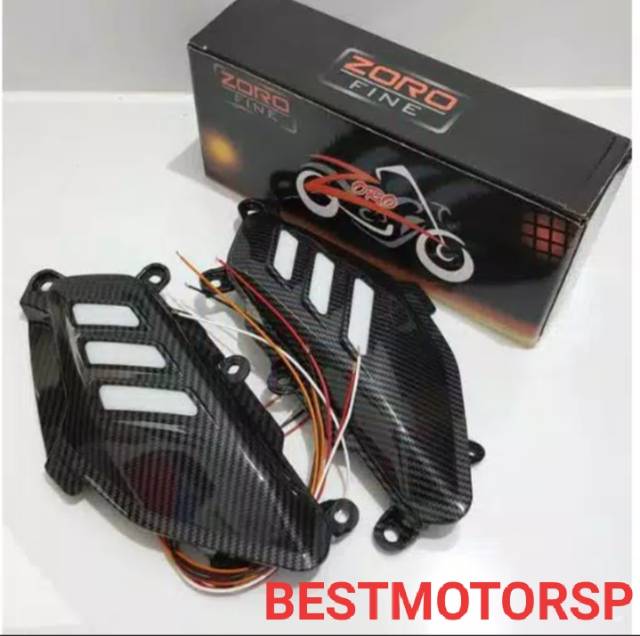 Cover Body Samping SIRIP Nmax Carbon LED