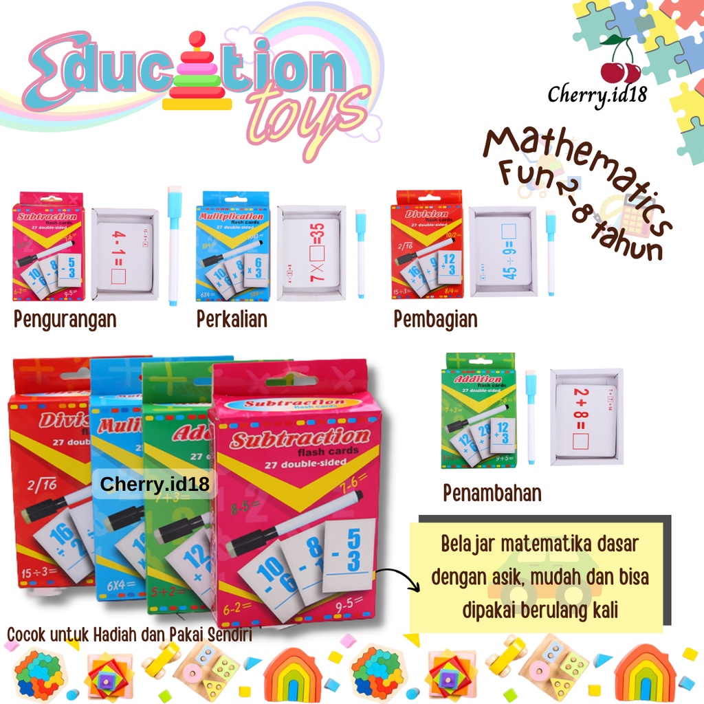 Cherry COD Mainan Matematika Anak / Mainan Edukasi Anak / Mainan Belajar Menghitung PB26