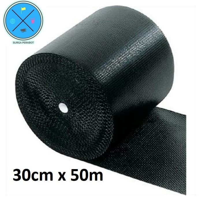 

Bubblewrap Hitam 30cm x 50m bubble wrap tebal plastik buble Bandung