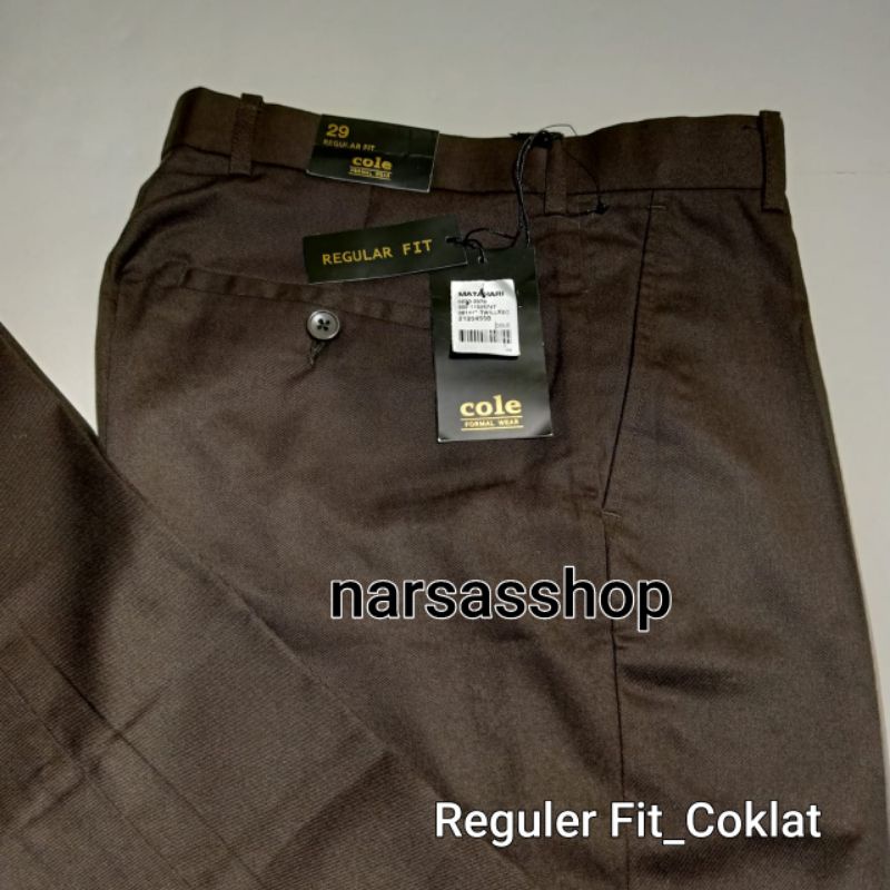 Celana Panjang Formal Pria kain merk COLE branded Matahari Original