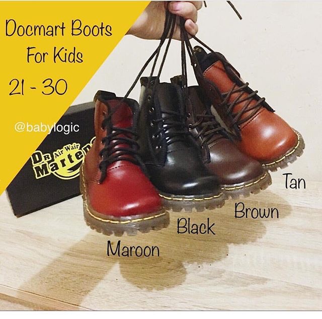 Boots anak size 21 - 35, dewasa 36-40