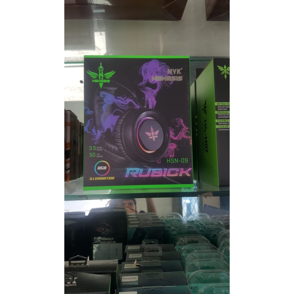 Headset Gaming Rubick NYK HS-N09 Color RGB Original