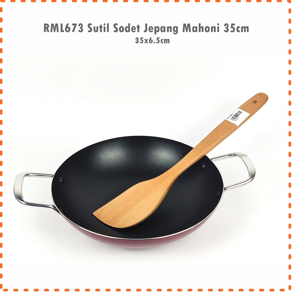 Sutil/Sodet Jepang Mahoni &amp; Sonokeling Uk 22cm &amp; 35cm