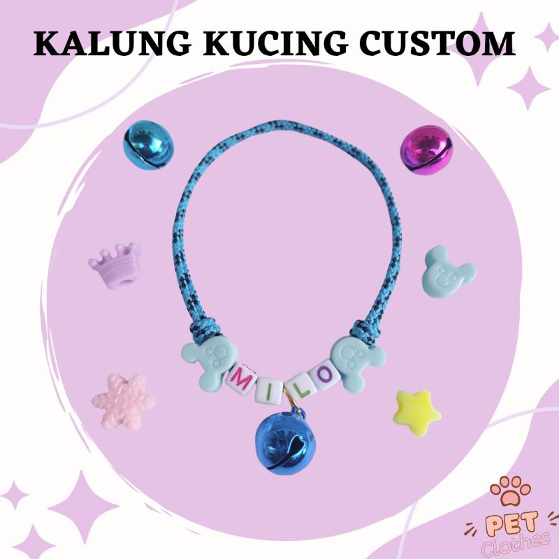 KALUNG KUCING CUSTOM NAMA