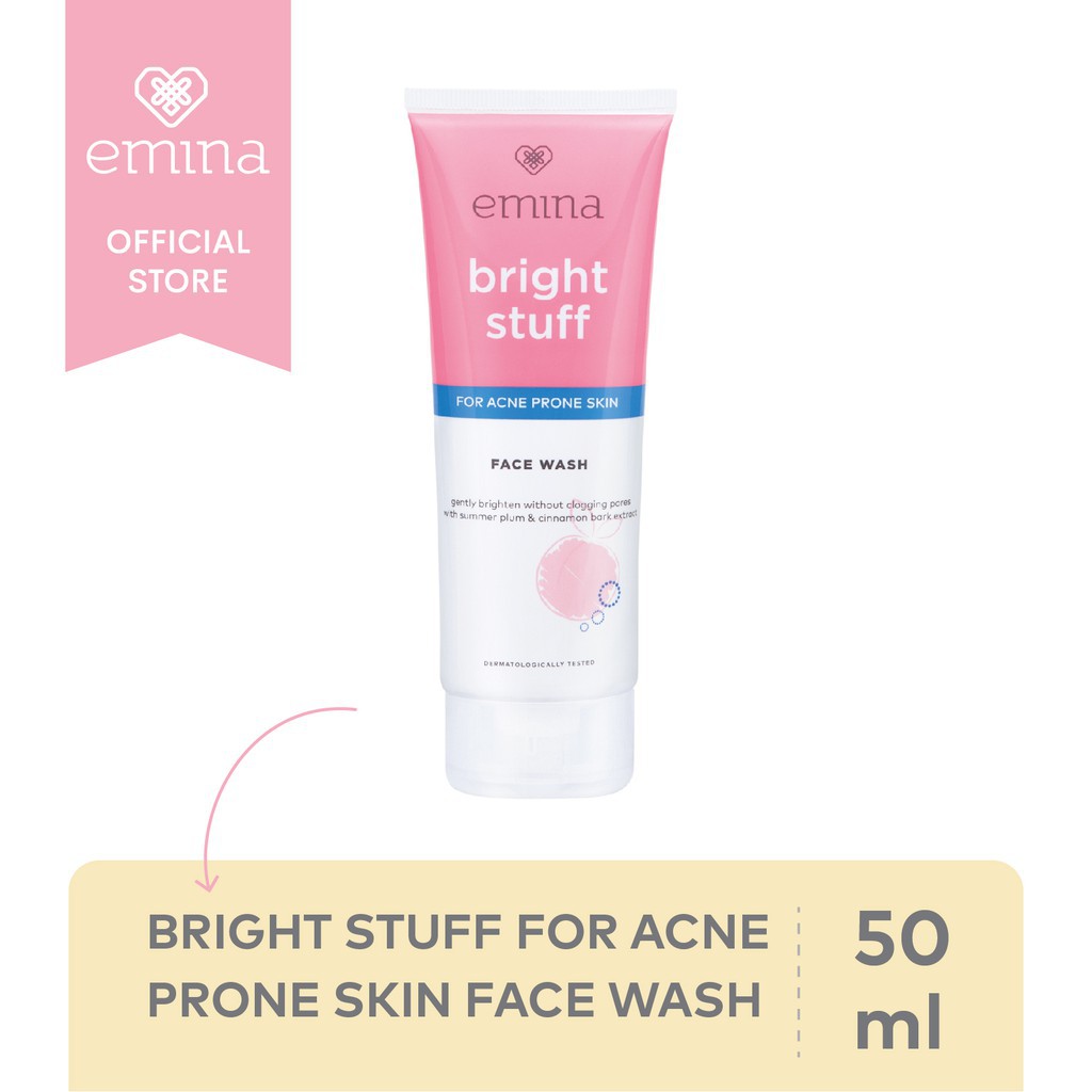 EMINA BRIGH STUFF FOR ACNE PRONE SKIN FACE WASH 50 ML @MJ